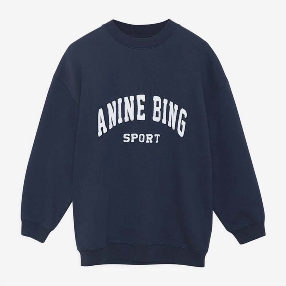 Anine Bing Tyler Sweatshirt in Pacific Blue
